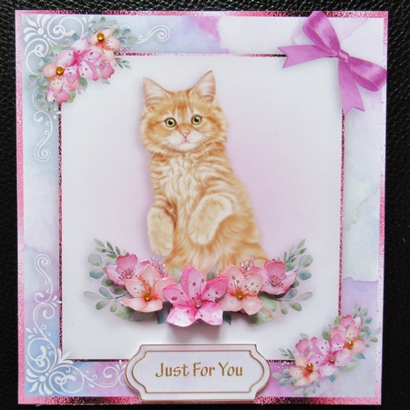 birthday card with cute flowers by Davina Rundle