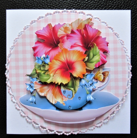 Floral Teacup & Saucer Decoupage Sheet - Florale by Davina Rundle