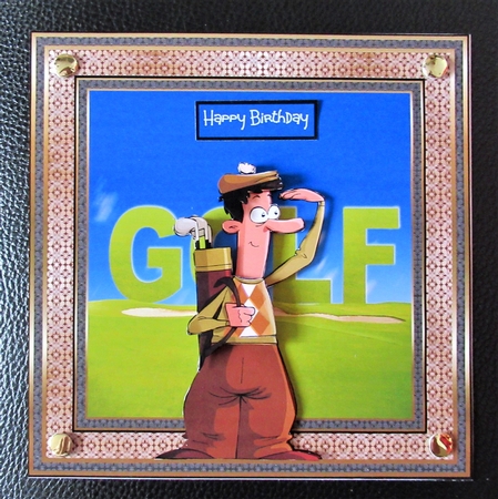 A game of golf 7x7 card by Davina Rundle
