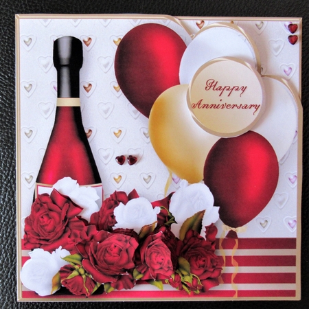 Wine and Roses - Balloons Card Mini Kit by Davina Rundle