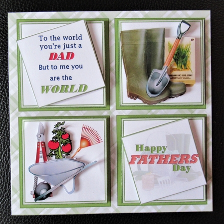 8x8 The world to me Dad gardener mini kit by Davina Rundle