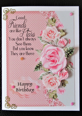Good friend and Roses by Davina Rundle