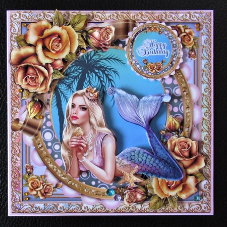 Mermaid And Roses by Davina Rundle