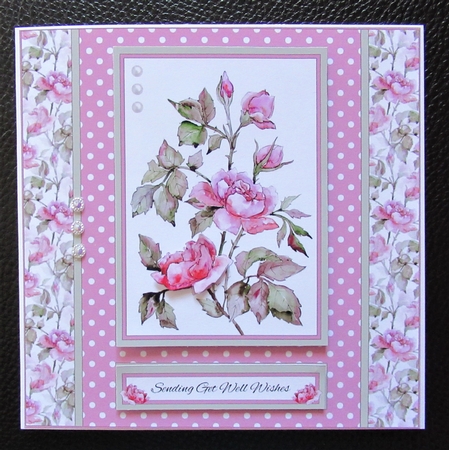 Wild Roses Get Well Topper by Davina Rundle