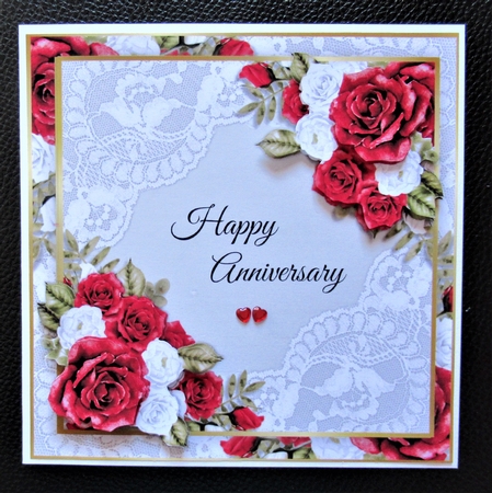 Quick Card   Red Roses  No Text by Davina Rundle
