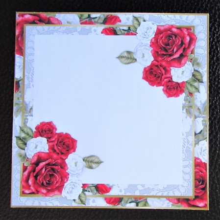 Quick Card   Red Roses INSERT by Davina Rundle