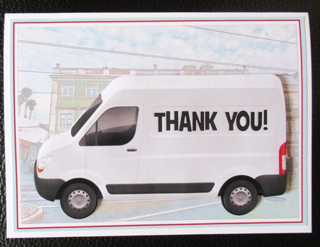 THANK YOU WHITE VAN by Davina Rundle