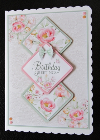 Triple Square Mixed Greeting Floral Bumper Kit by Davina Rundle