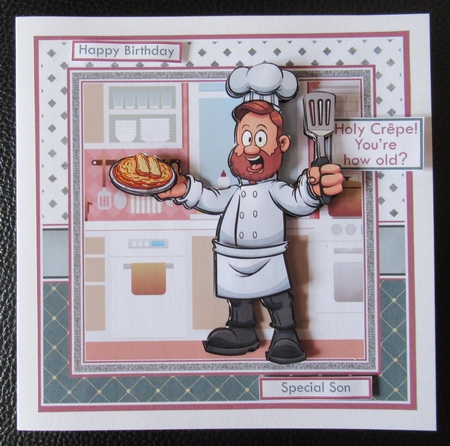 HOLY CRÊPE YOURE HOW OLD Humorous 7.5 Decoupage Card Kit by Davina Rundle