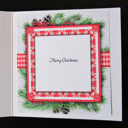 Pretty Holly Insert 8x8 by Davina Rundle