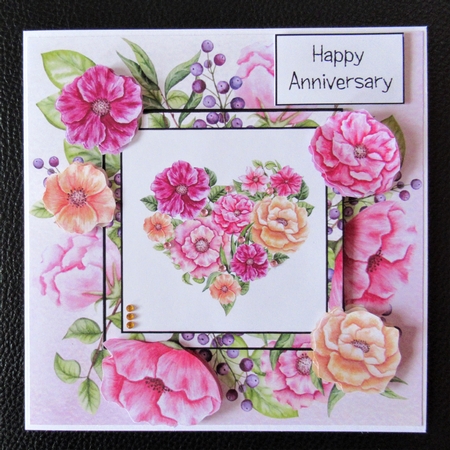 Watercolour Floral Butterfly Or Heart Bumper Kit by Davina Rundle