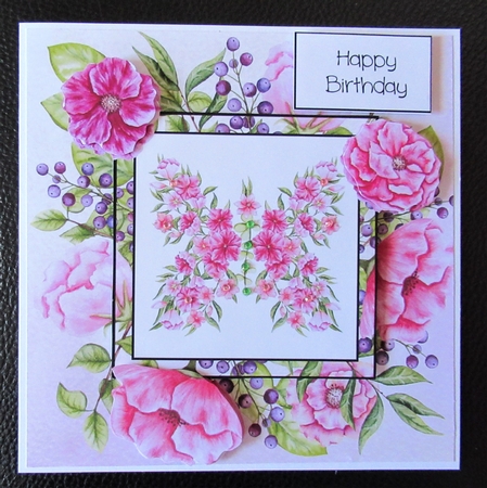 Watercolour Floral Butterfly Or Heart Bumper Kit by Davina Rundle