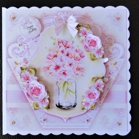Cherry Blossom Flowers Card Mini Kit by Davina Rundle