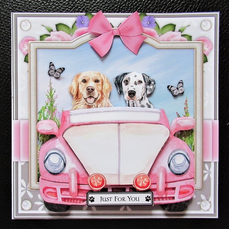 Doggy Road Trip4 Card Kit by Davina Rundle