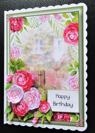 Rose Cottage Camellia - Deep Pink by Davina Rundle