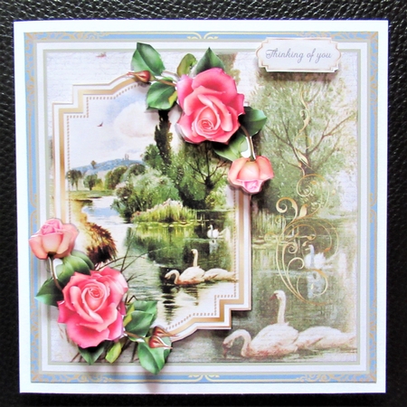 SUMMER SWANS 6X6 by Davina Rundle