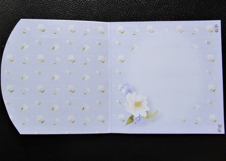 Lilac and Cream Posy - Rounded Offset Card Mini Kit by Davina Rundle