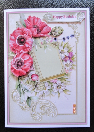 Anemones A5 card by Davina Rundle