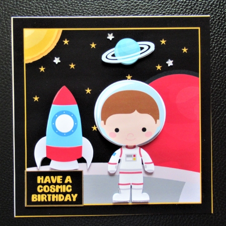 Spaceman & Rocket by Davina Rundle