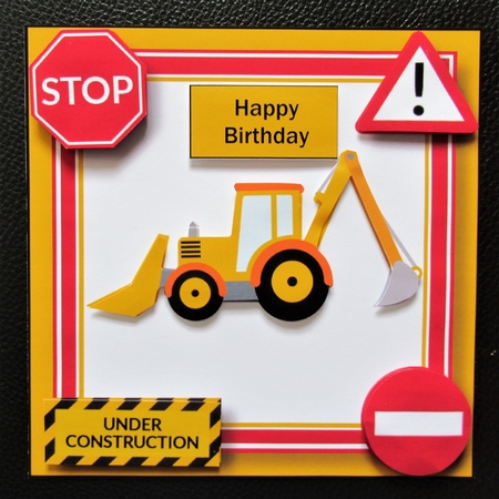 Under Construction - Digger by Davina Rundle