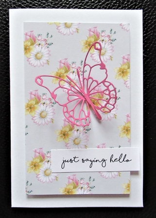 A4 Paper Rosebuds/Daisies on Pale Aqua Background by Davina Rundle