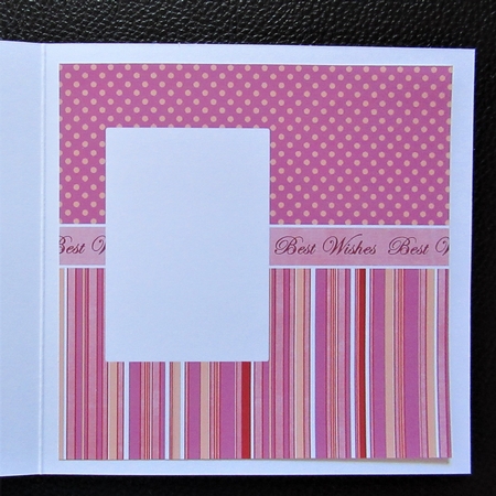 Floral Bunch Best Wishes Matching 6inch Split Topper Insert Panel by Davina Rundle