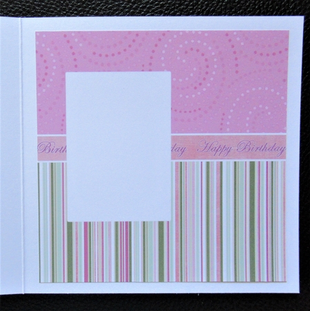 Rose Bouquet Happy Birthday Matching 6inch Split Topper Insert Panel by Davina Rundle