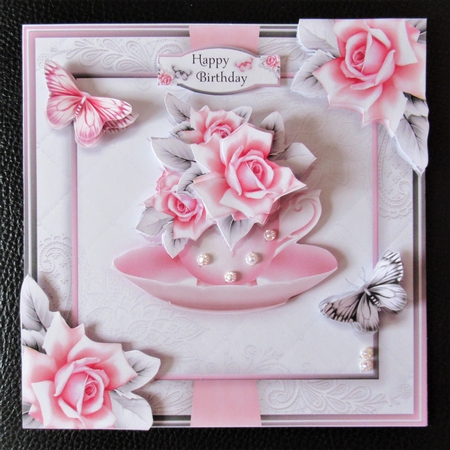 The Pink Rose Teacup by Davina Rundle
