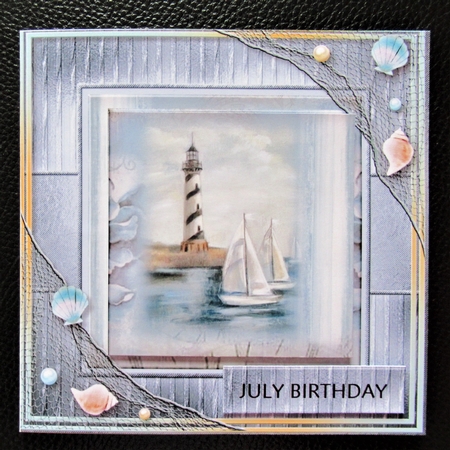Male Card Topper The Lighthouse  by Davina Rundle