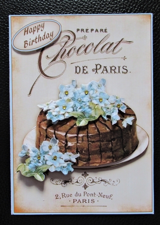 CAFE DE PARIS - FORGET ME NOT CAKE  by Davina Rundle