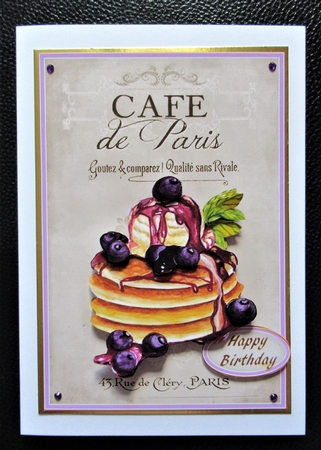 CAFE DE PARIS - BLUEBERRY PANCAKES by Davina Rundle