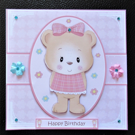 Birthday Bear 2 Mini Kit  With Ages 1 to 6 Yrs by Davina Rundle