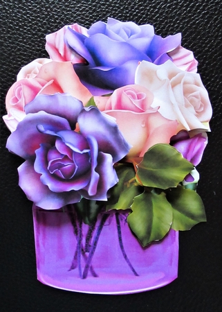 SFV Purple & pink roses by Davina Rundle
