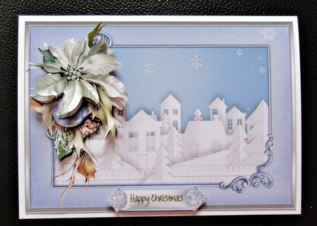 Christmas town A5 card by Davina Rundle