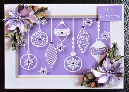 Christmas Faux Paper Cut - Baubles by Davina Rundle