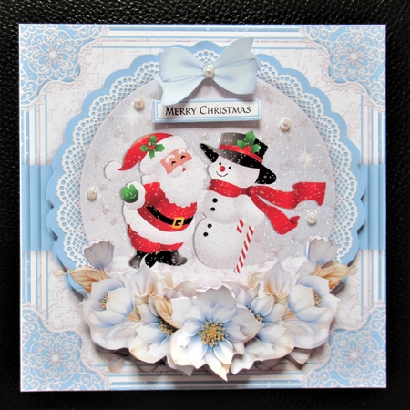 Xmas Floral Globes Bumper Card Kit by Davina Rundle