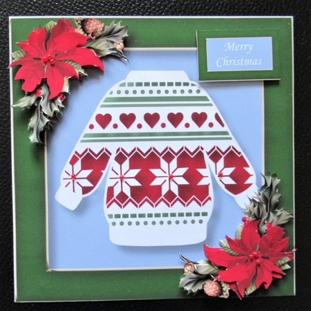Christmas Faux Paper Cut - Patterned Jumper by Davina Rundle