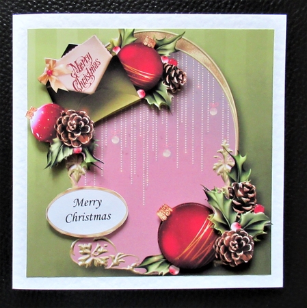 Golden Christmas Arch - Tag & Baubles by Davina Rundle