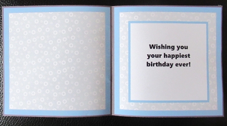 BOY READING BIRTHDAY WISHES 1 INSERT by Davina Rundle