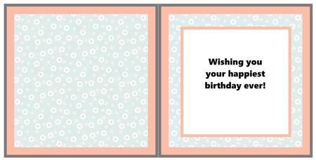 GIRL READING BIRTHDAY WISHES 3 INSERT by Davina Rundle
