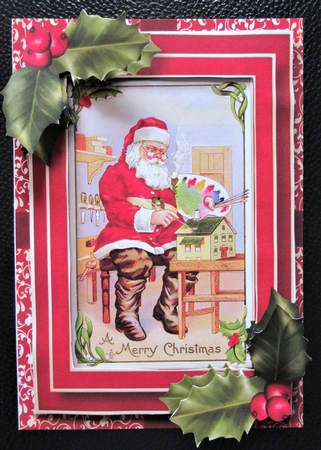 Vintage Christmas In Red 4 by Davina Rundle