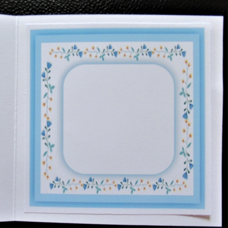 Blank Insert, Blue  by Davina Rundle