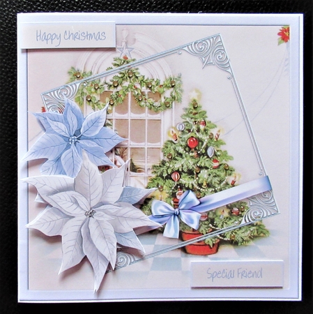 Christmas tree 7x7 card by Davina Rundle