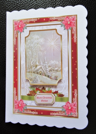 Christmas Church Service Decoupage Topper 2 by Davina Rundle
