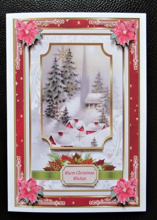 Christmas Scene Decoupage Topper 1 by Davina Rundle