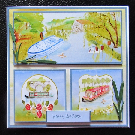 A day on the river 6x6 card by Davina Rundle