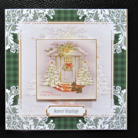 At Home for Christmas Lace Filigree Topper 1 by Davina Rundle