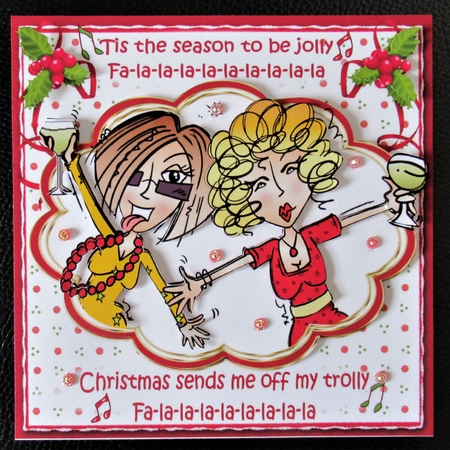 8x8 J.J and Scarlett Christmas cheer mini kit by Davina Rundle