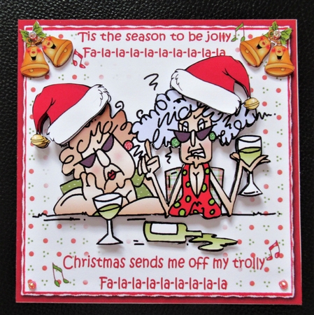 8x8 Stella and Margaret Christmas cheer mini kit by Davina Rundle