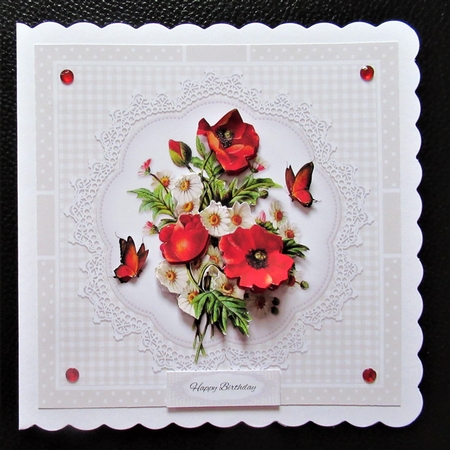 Lovely Vintage Poppies by Davina Rundle